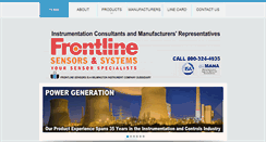 Desktop Screenshot of frontlinesensorsandsystems.com