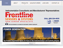 Tablet Screenshot of frontlinesensorsandsystems.com